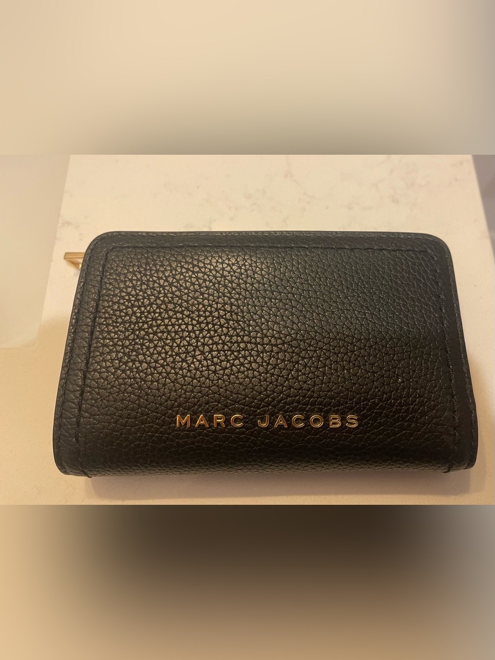 Marc Jacobs Black Leather Bifold Wallet